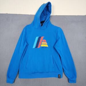 ALDI Hoodie Unisex Medium Blue ALDImania Limited Edition Logo Pullover Fleece
